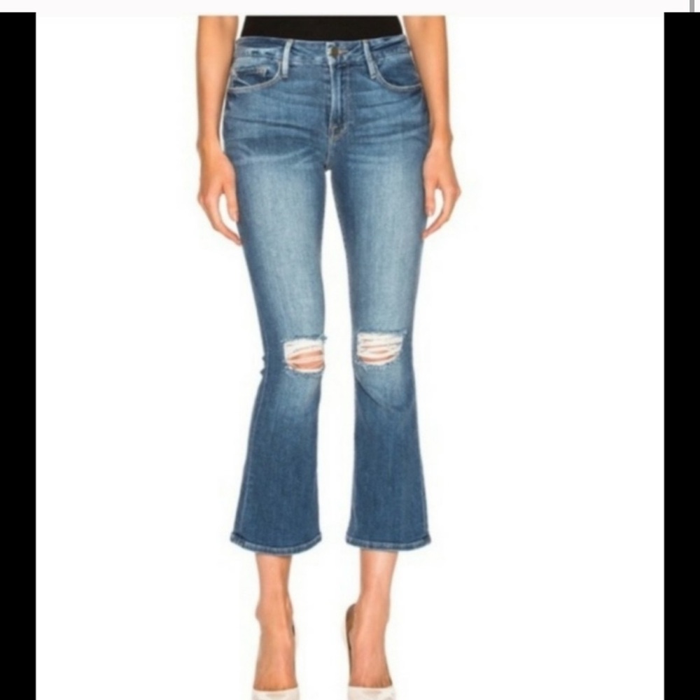 FRAME le crop mini boot jeans